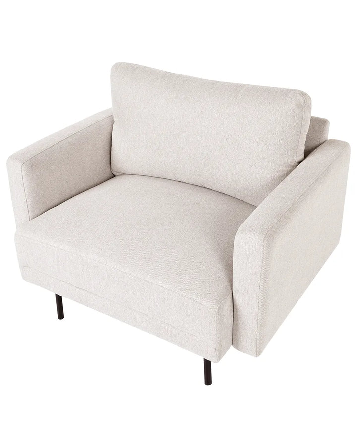 Armchair Fabric Light Beige Shayle