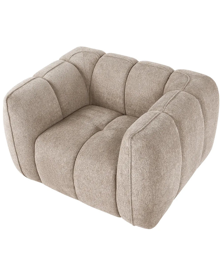 Armchair Fabric Taupe Kenndy