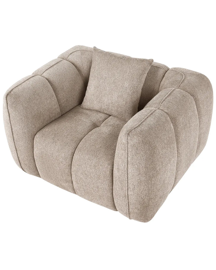 Armchair Fabric Taupe Kenndy