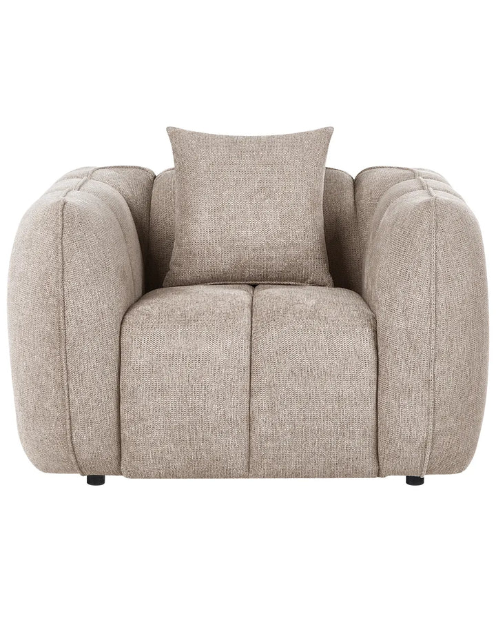 Modern taupe lounge chair