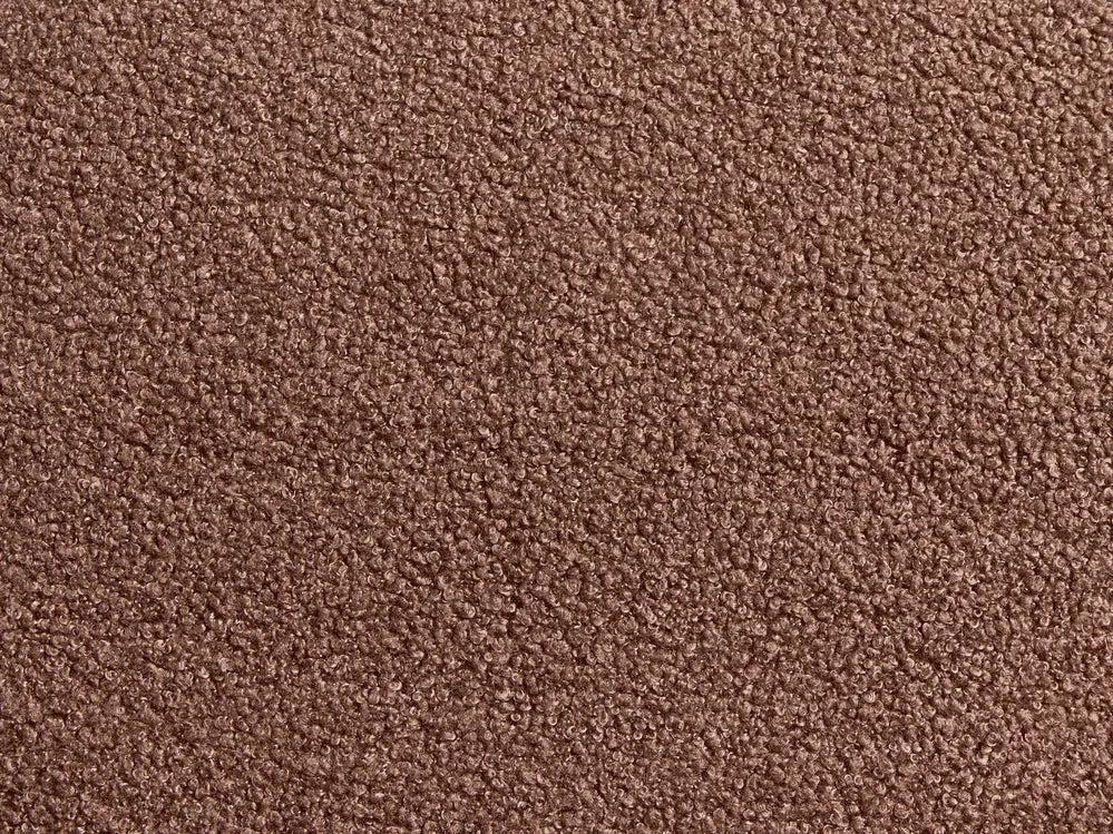 Sofa Bed 2 Seater Boucle Brown Lukasik
