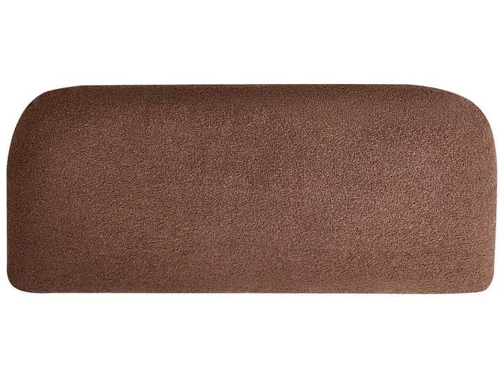 Sofa Bed 2 Seater Boucle Brown Lukasik