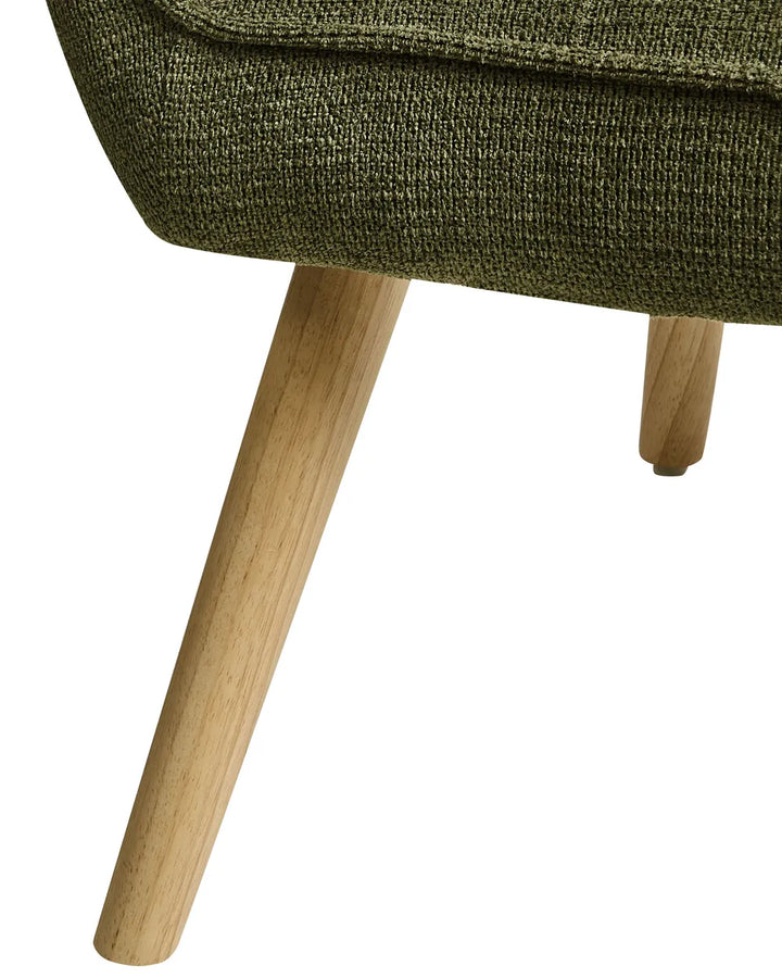 Armchair Fabric Green Ariba