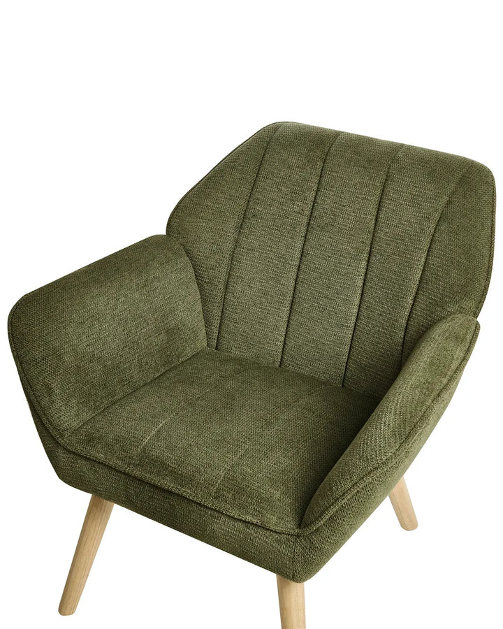 Armchair Fabric Green Ariba