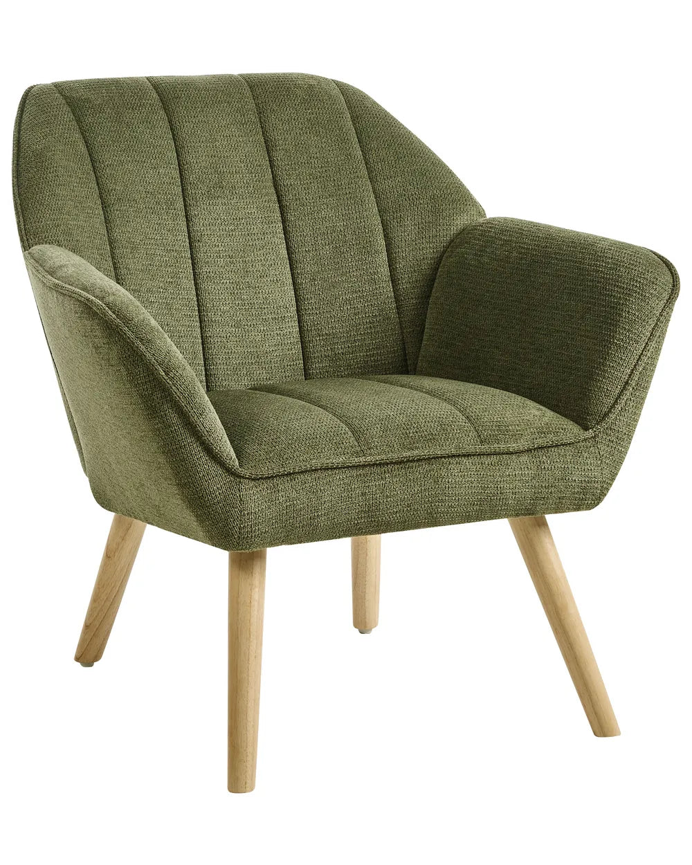 Green fabric armchair