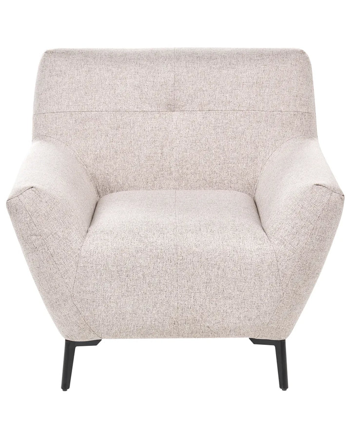 Comfortable beige accent chair