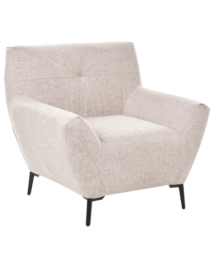 Beige fabric armchair