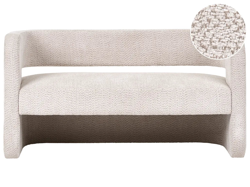 Modern beige chenille sofa