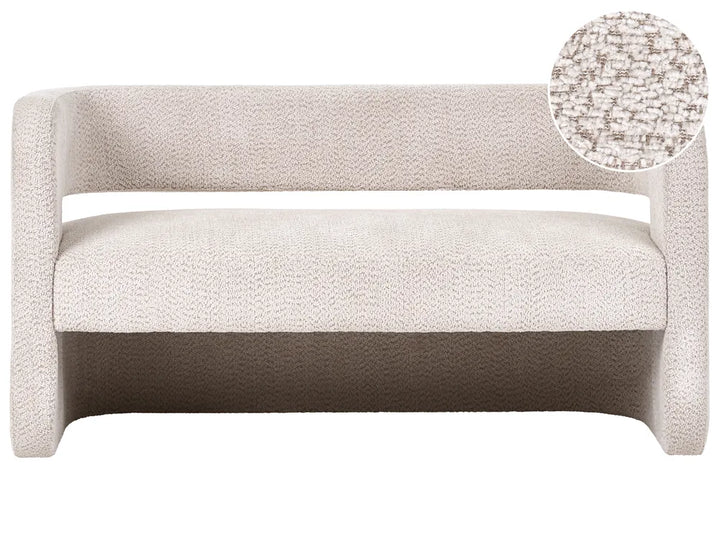 Modern beige chenille sofa
