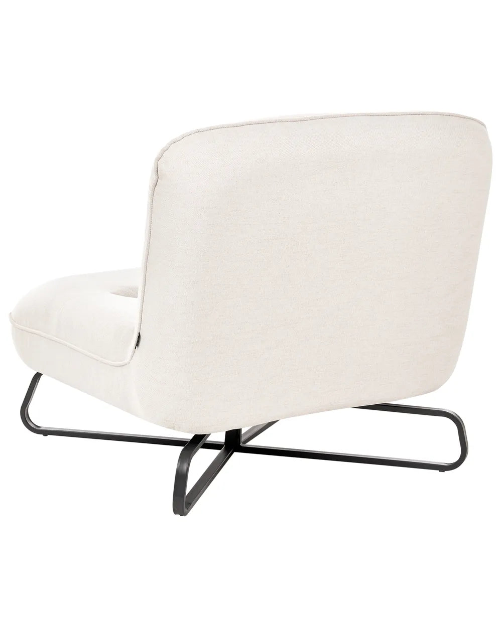 Armchair Fabric Off-White Hahnville