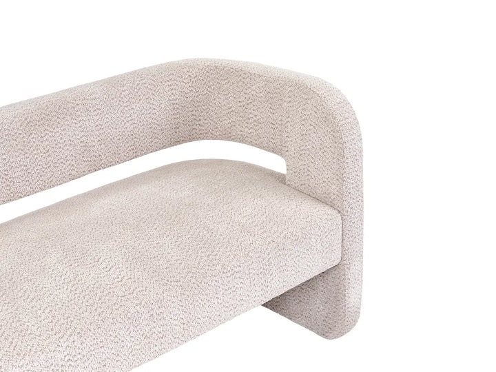 Sofa 2 Seater Chenille Beige Lexie