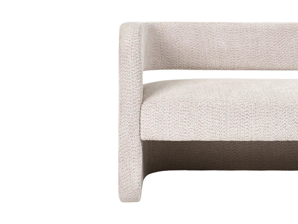 Sofa 2 Seater Chenille Beige Lexie