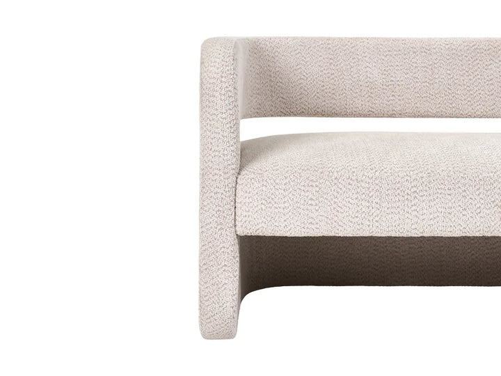 Sofa 2 Seater Chenille Beige Lexie