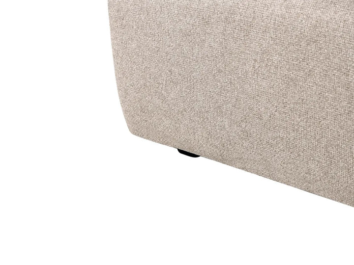 Sofa 3 Seater Fabric Beige Salom
