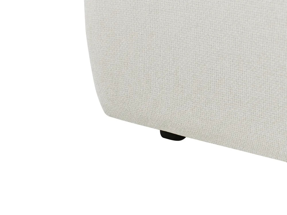 Sofa 3 Seater Fabric Off-White Salom