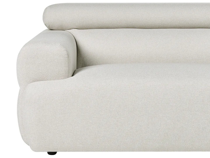 Sofa 3 Seater Fabric Off-White Salom