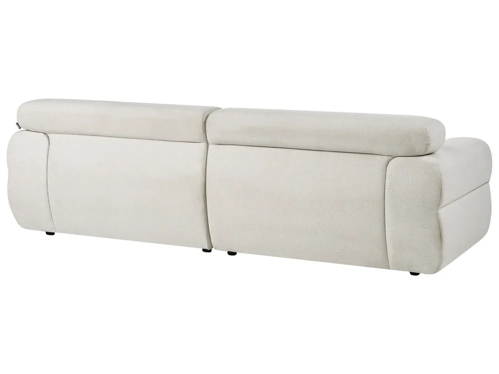 Modern off-white fabric lounge sofa