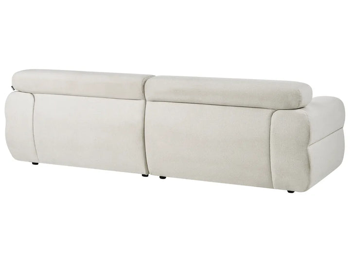 Modern off-white fabric lounge sofa