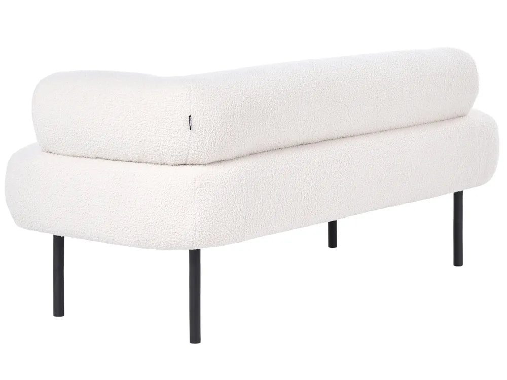 Right-Hand Chaise Longue Boucle Off-White Eimantas