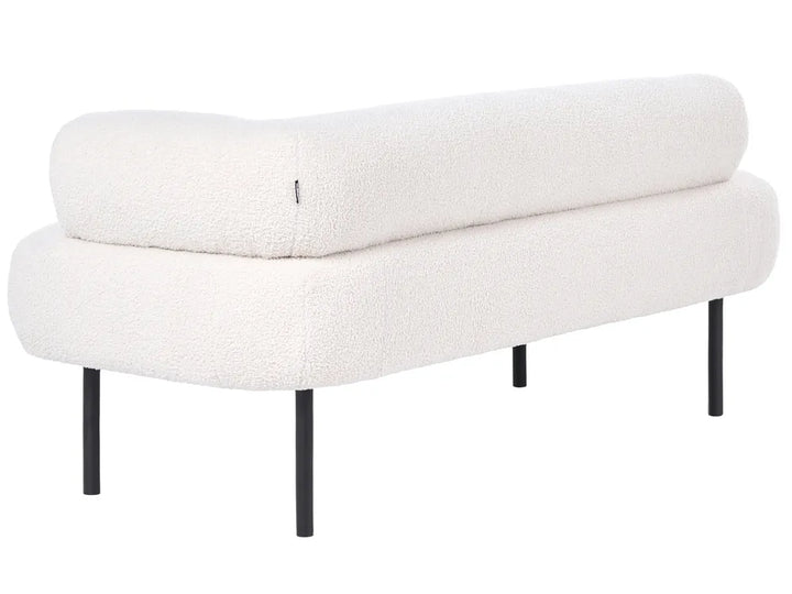 Right-Hand Chaise Longue Boucle Off-White Eimantas