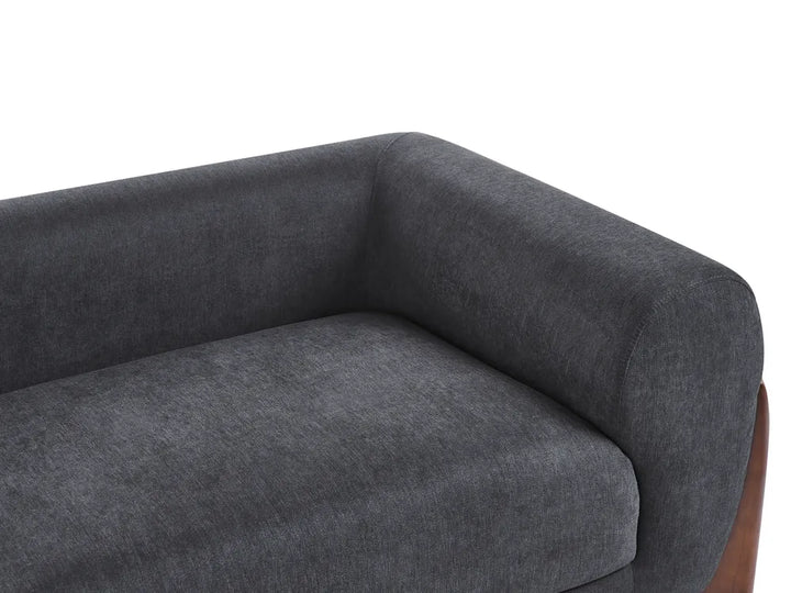 Sofa 3 Seater Black Nertila