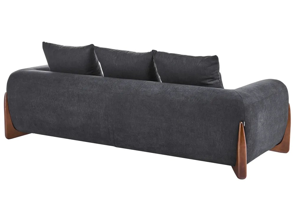 Sofa 3 Seater Black Nertila