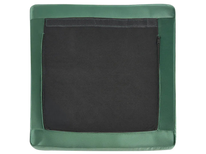 Modular Corner Sofa 4 Seater with Ottoman Velvet Green Left Hand Brasen