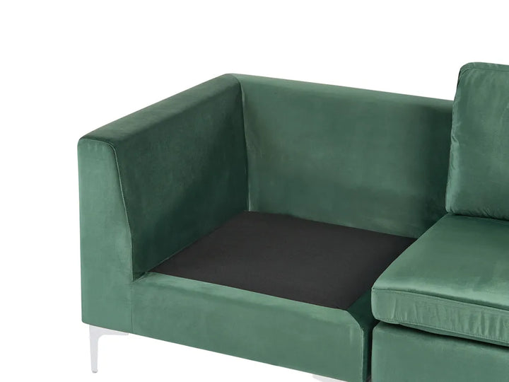 Modular Sofa 2 Seater Velvet Green Brasen