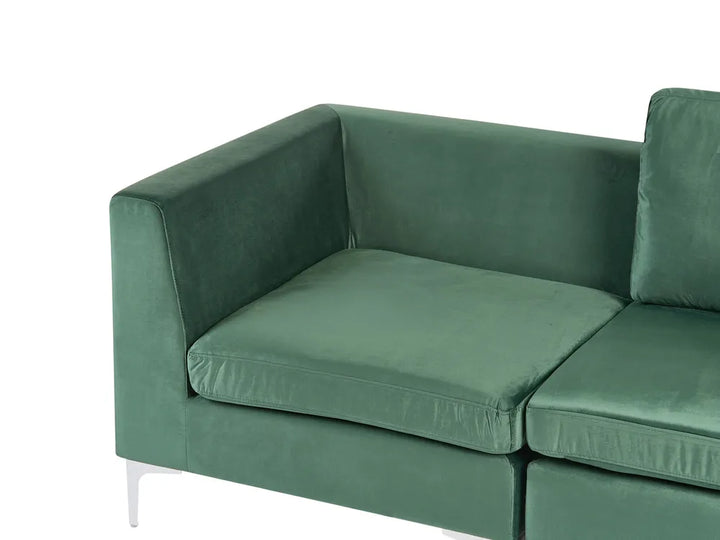Modular Sofa 2 Seater Velvet Green Brasen