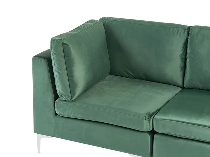 Modular Sofa 2 Seater Velvet Green Brasen