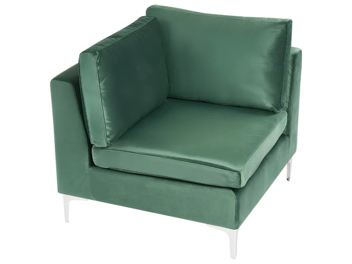 Modular Sofa 3 Seater Velvet Green Brasen