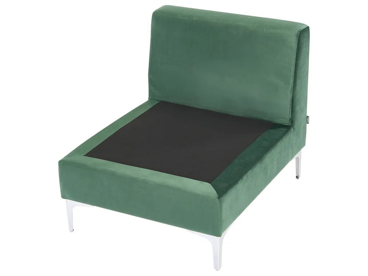 Modular Sofa 3 Seater Velvet Green Brasen