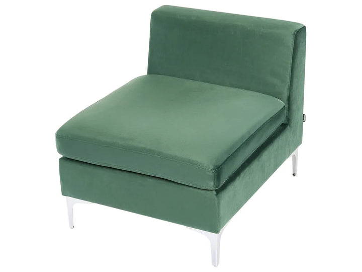 Modular Sofa 3 Seater Velvet Green Brasen