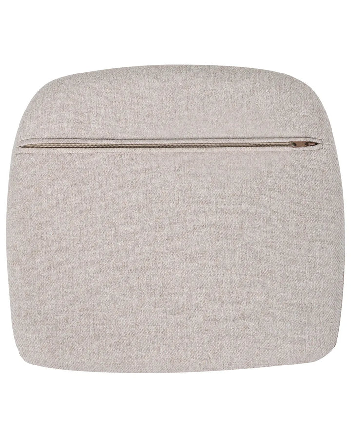 Dining Chair Swivel Fabric Light Beige Alteo