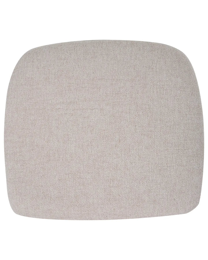 Dining Chair Swivel Fabric Light Beige Alteo