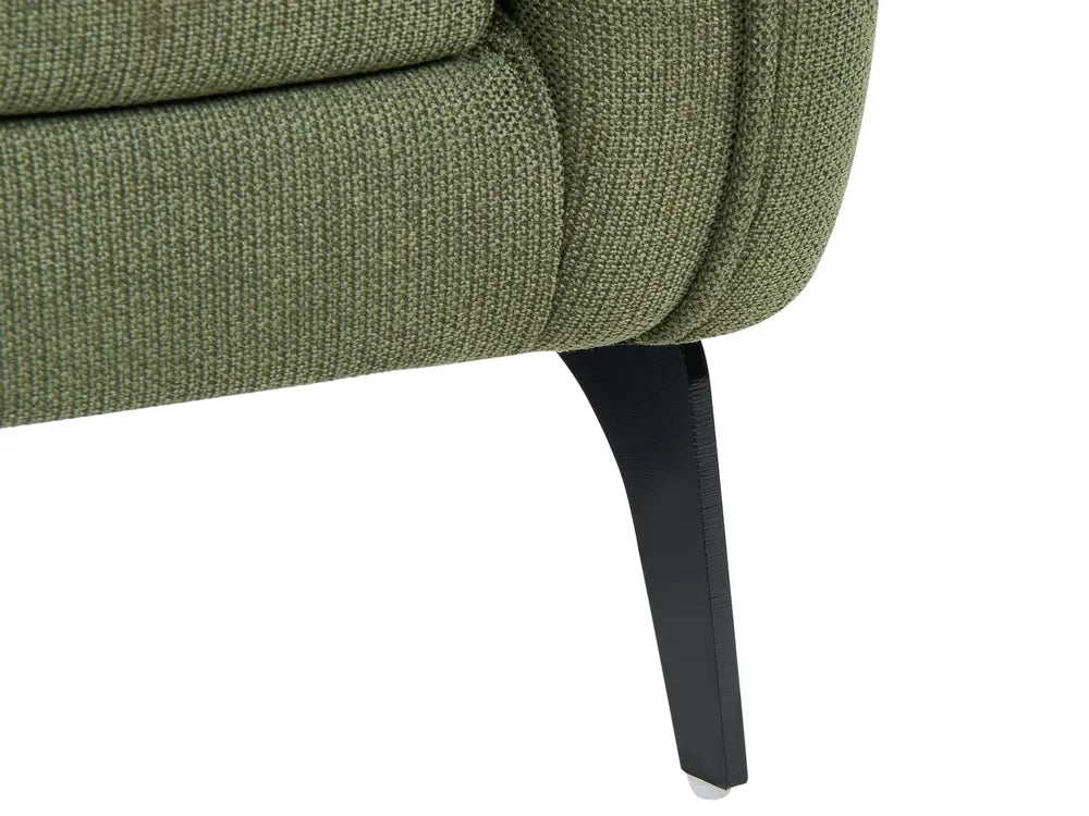 Sofa Bed 3 Seater Fabric Green Kaylle