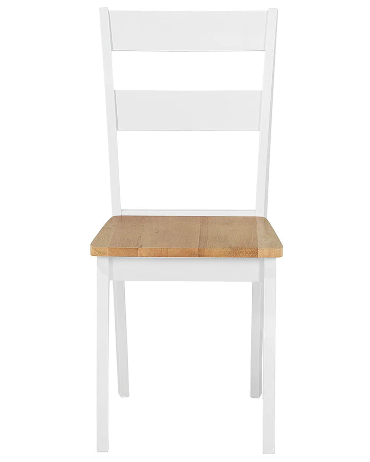 Set of 2 Dining Chairs Wood White Fellsburg