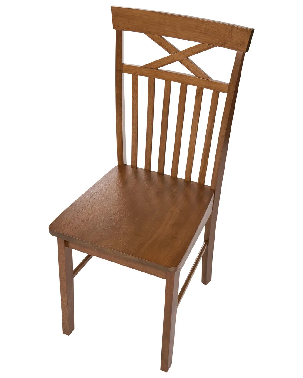 Set of 2 Dining Chairs Wood Brown Orelle