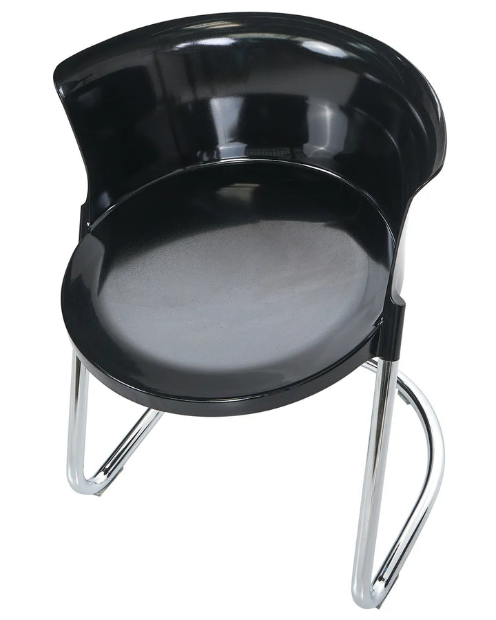 Set of 2 Dining Chairs Black Milbrey