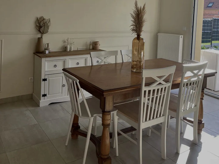 Set of 2 Dining Chairs Wood White Orelle