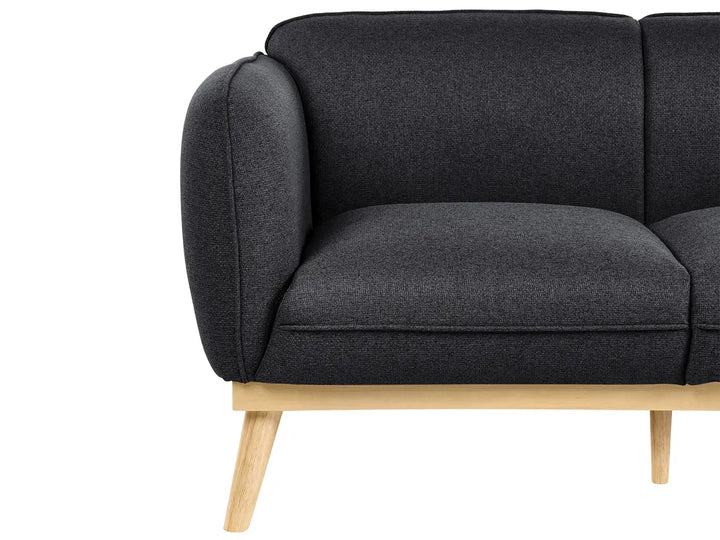 Sofa 2 Seater Fabric Black George