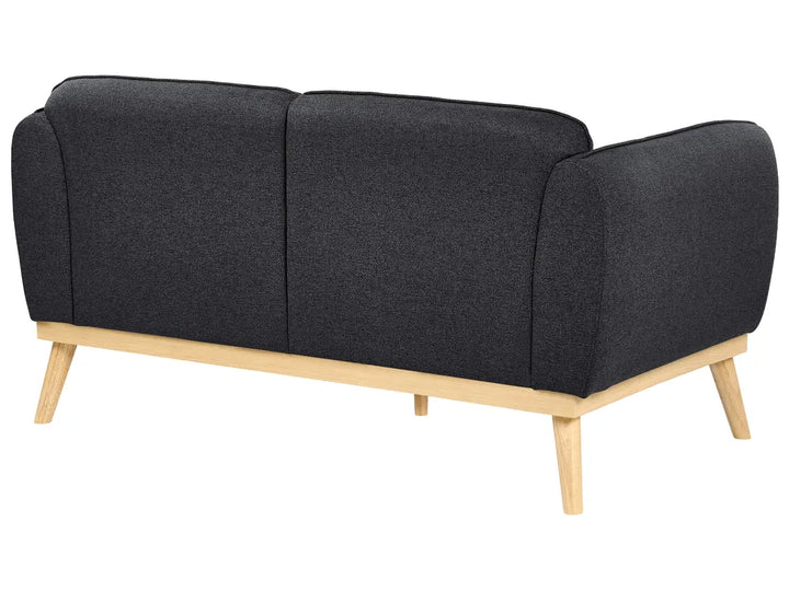 Sofa 2 Seater Fabric Black George