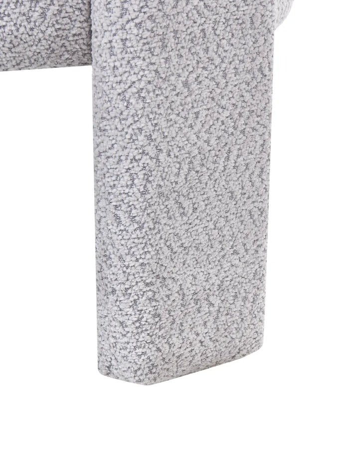 Armchair Chenille Light Grey Wildee