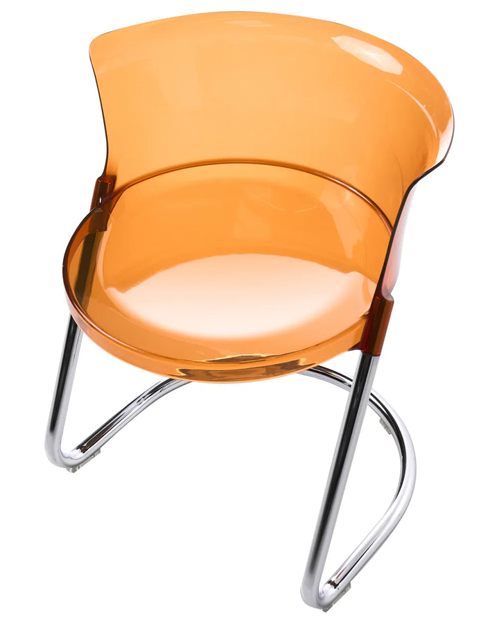 Set of 2 Dining Chairs Orange Milbrey