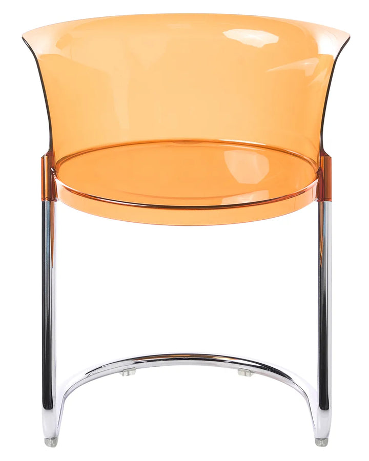 Set of 2 Dining Chairs Orange Milbrey