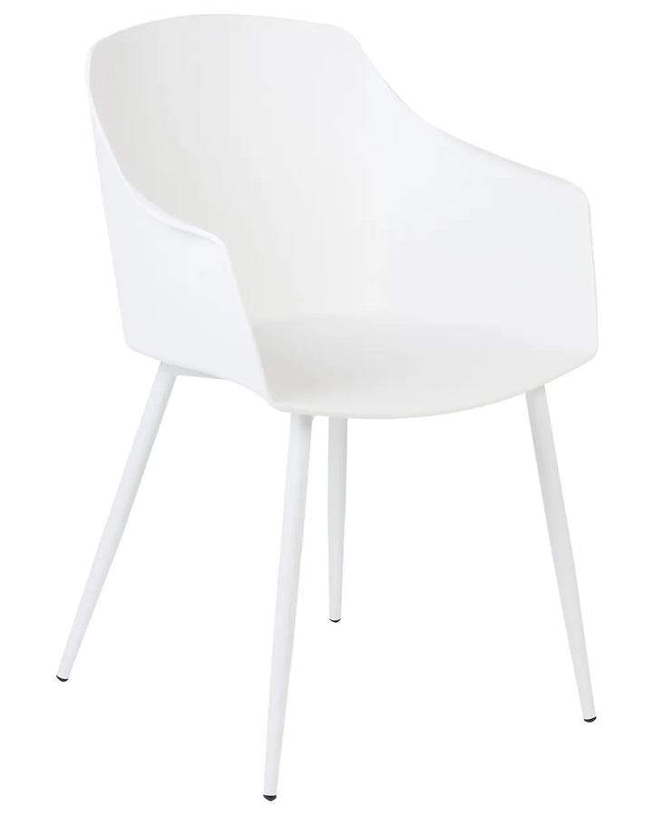 White chair on a white background
