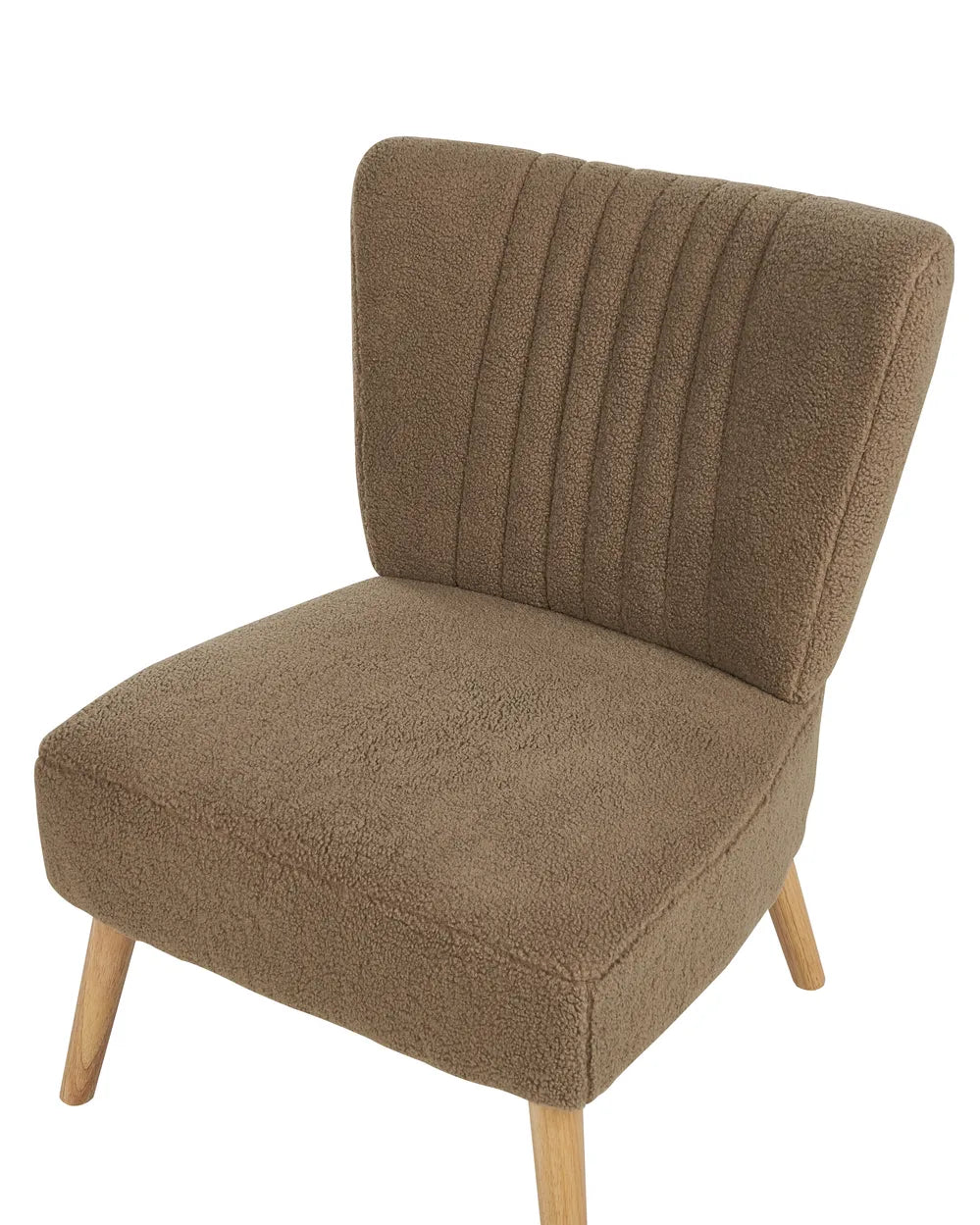 Armchair Boucle Brown Olten