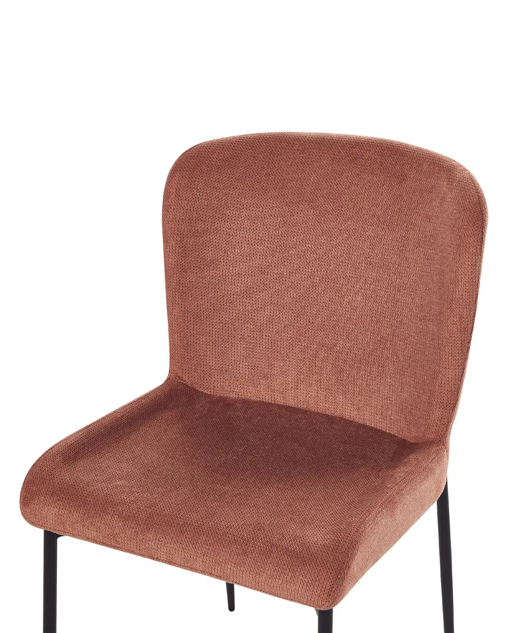 Set of 2 Dining Chairs Fabric Brown Chayden