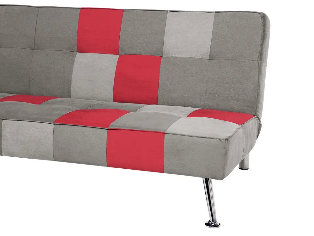 Sofa Bed 3 Seater Velvet Light Grey Trivette