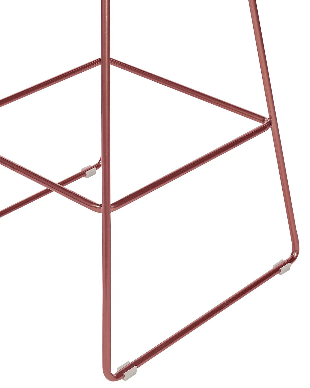 Set of 2 Bar Chairs Metal Rose Gold Alvilda